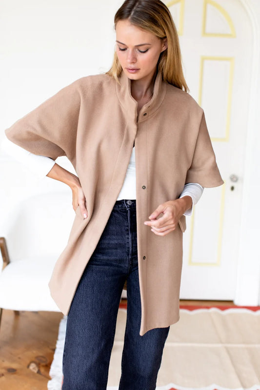 Emerson Fry - Layering Jacket in Camel Wool Cashmere