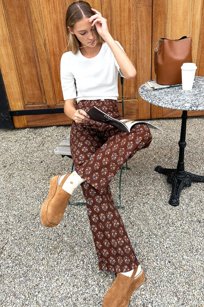 Emerson Fry - Everyday Pants in Library Flowers Cocoa
