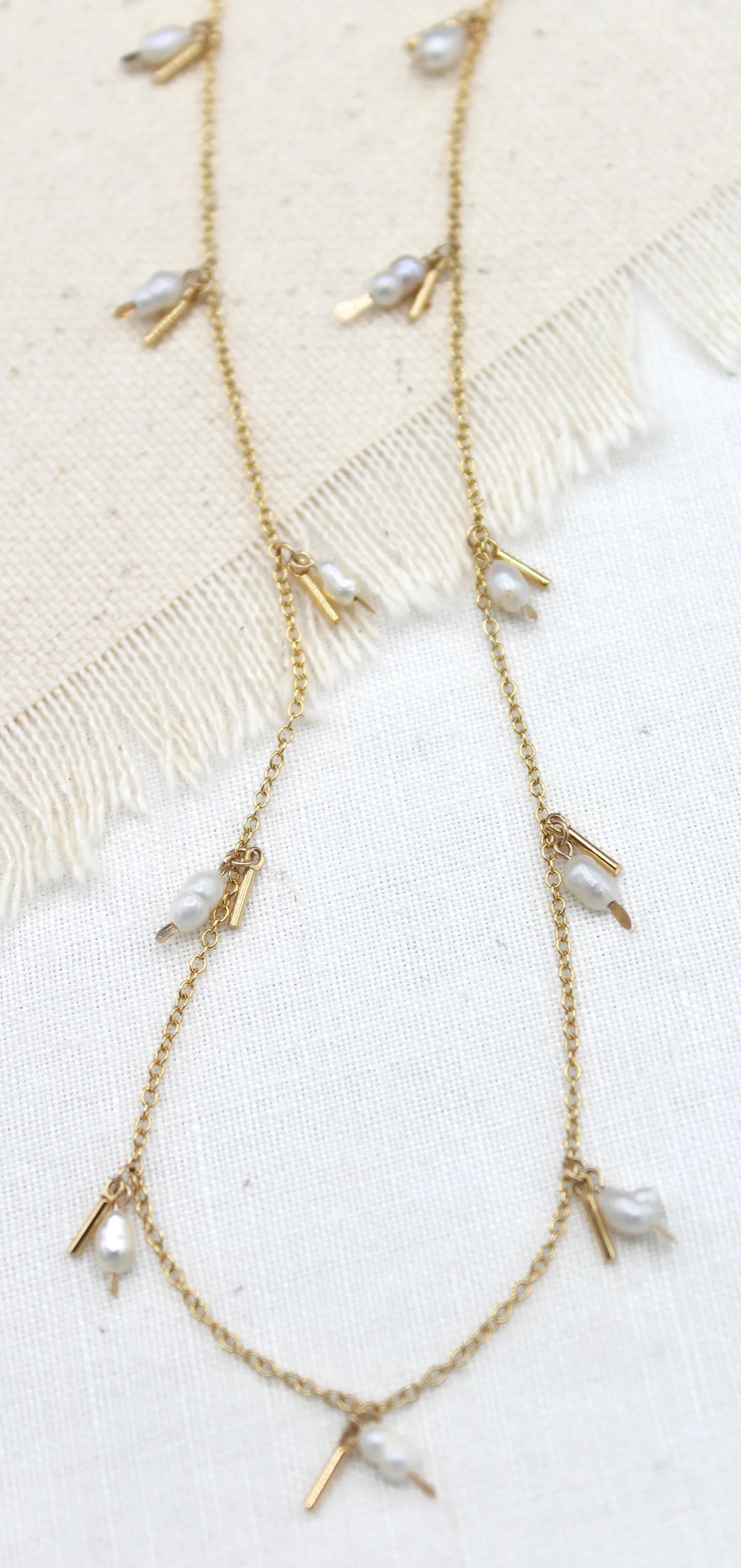 The Swellife - Pearl Fringe Necklace