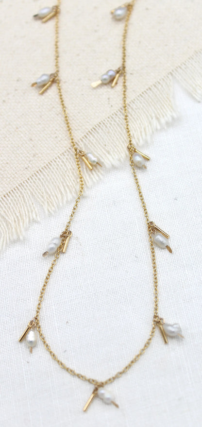 The Swellife - Pearl Fringe Necklace