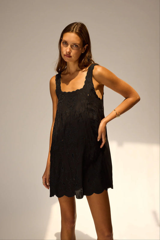 Natalie Martin - Nadia Dress - Black Silk