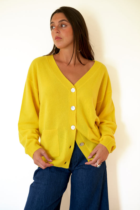 Crush Canggu Oversized Cardigan - Sunshine