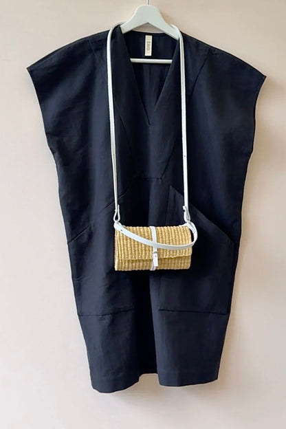 Two - Diagonal Pocket Tunic - Black
