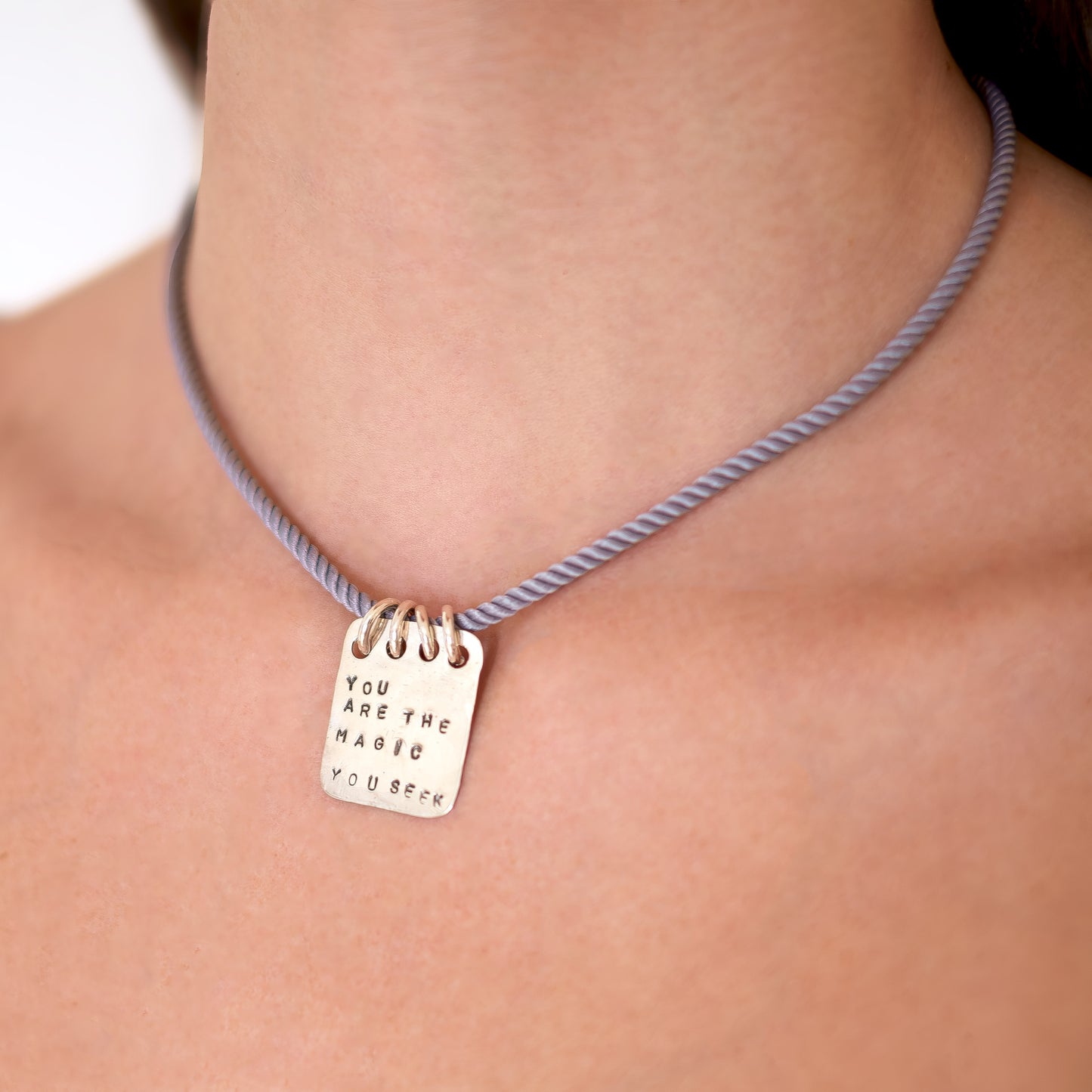 Large Mantra Pendant - You Are The Magic You Seek