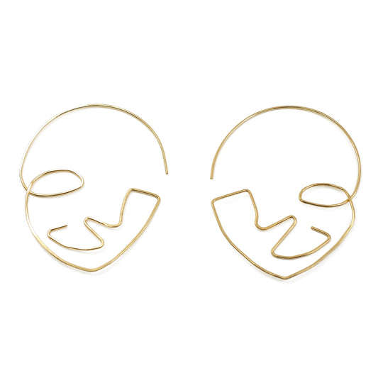 Face Slider Earrings