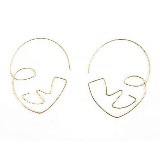 Face Slider Earrings