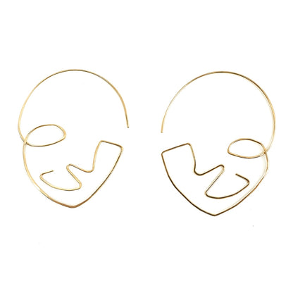 Face Slider Earrings