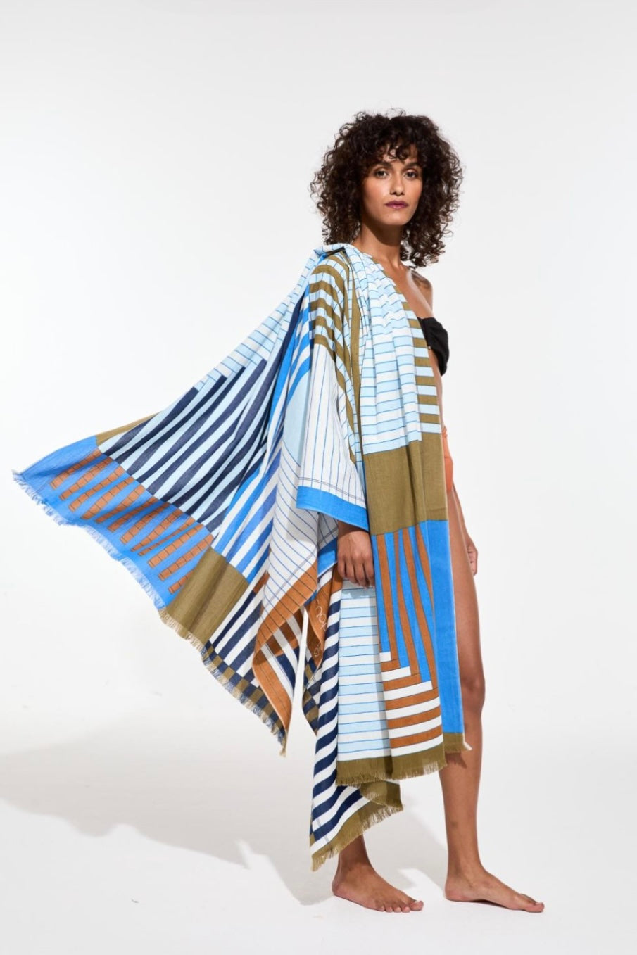 Mapoesie Blue Riviera Beach Towel