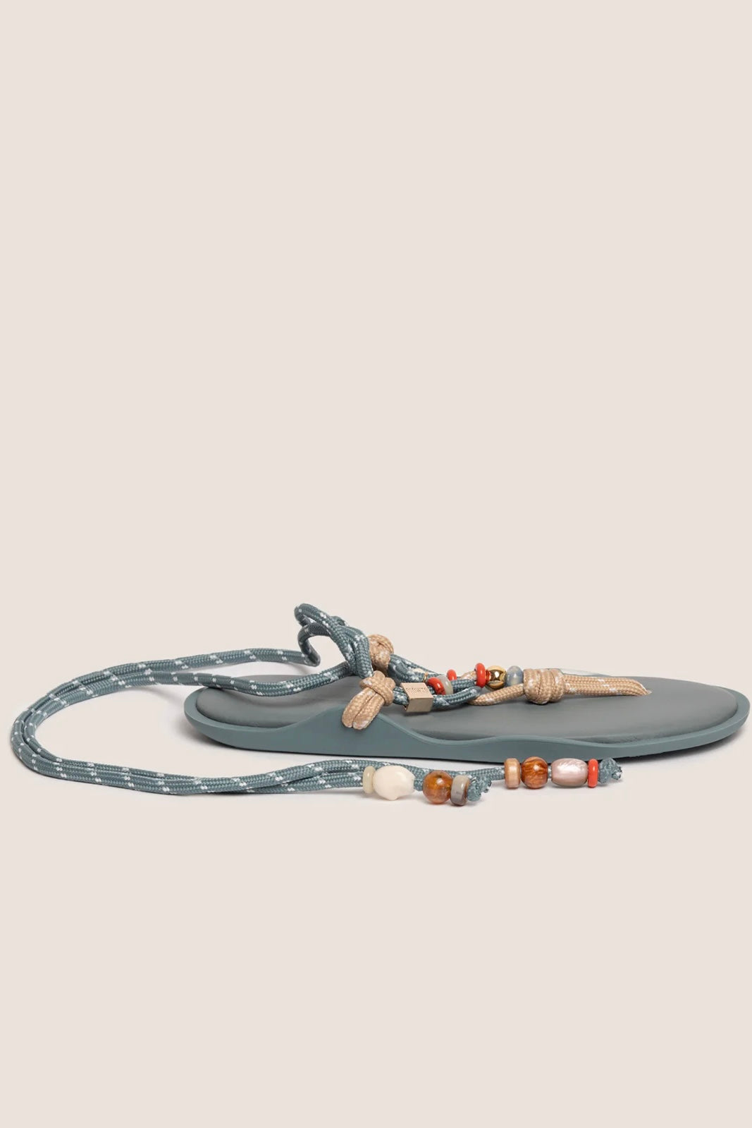 Flowze x Collanine Colorate - F L Ò / T W I N with Beads - Teal / Argilla