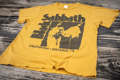 Madeworn Black Sabbath Crew Tee in Mustard