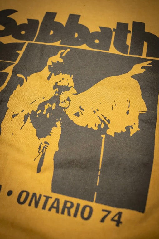 Madeworn Black Sabbath Crew Tee in Mustard