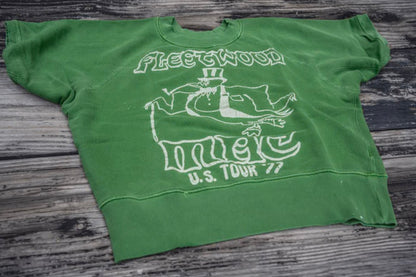 Madeworn Fleetwood Mac Short Sleeve Sweatshirt in Leaf Green