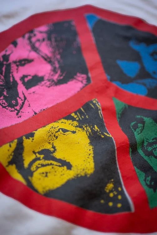 Madeworn Crop Beatles in Vintage White