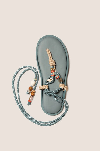 Flowze x Collanine Colorate - F L Ò / T W I N with Beads - Teal / Argilla