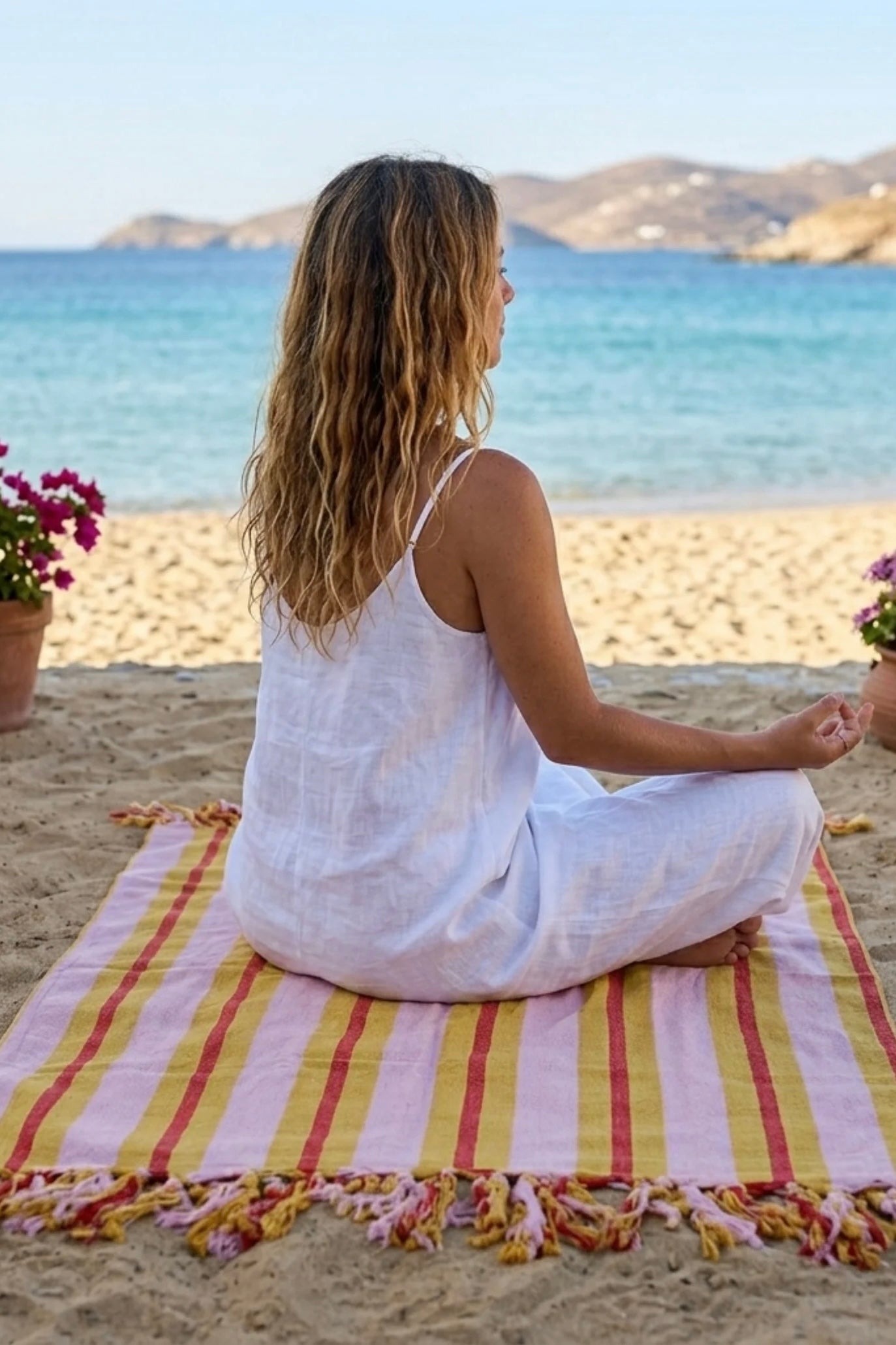 Olive & Loom - Saffron Sunset Beach Towel