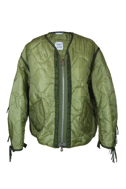 Sloppy Seconds - Military Liner Fringe in Green