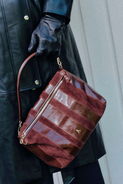 Craie Studio - Halo Stripe in Acajou Burgundy