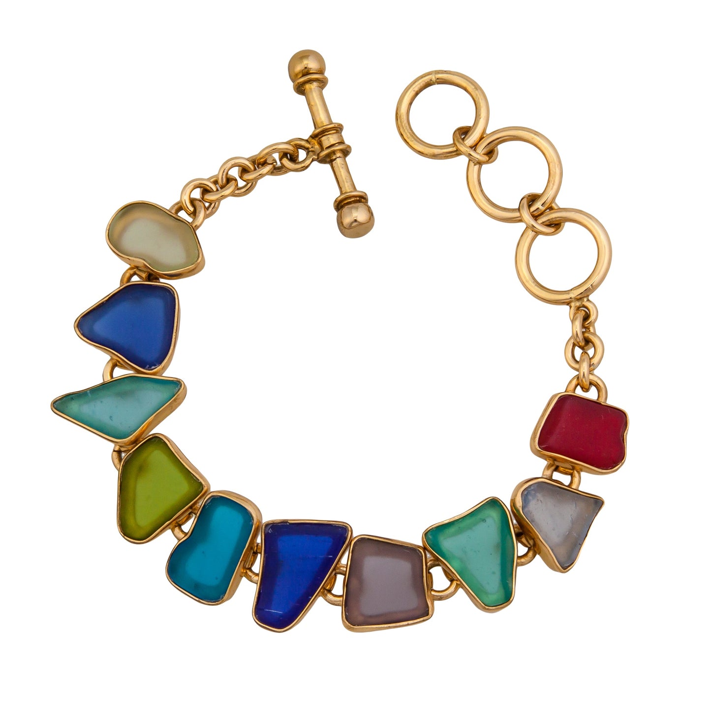 Charles Albert Multicolor Recycled Glass Bracelet