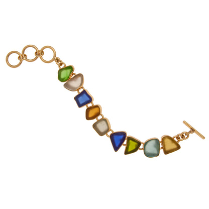 Charles Albert Multicolor Recycled Glass Bracelet