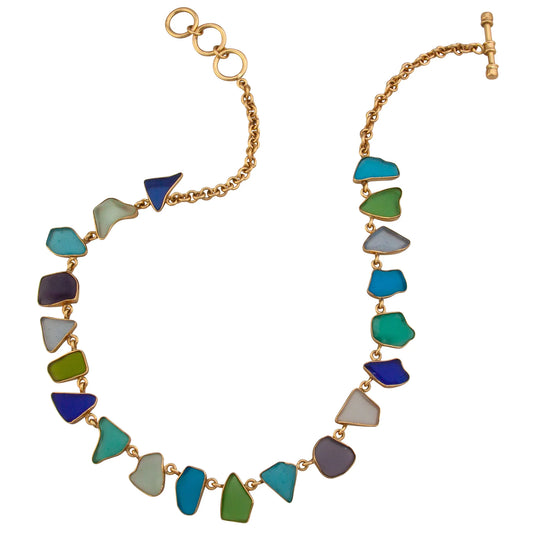 Charles Albert Multicolor Recycled Glass Necklace