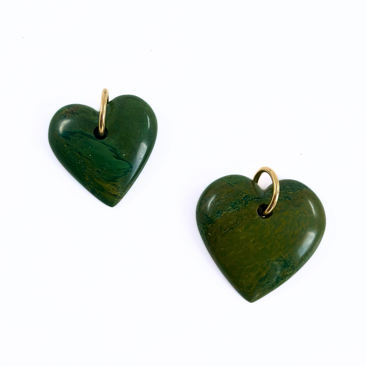 Verdite Heart Charm