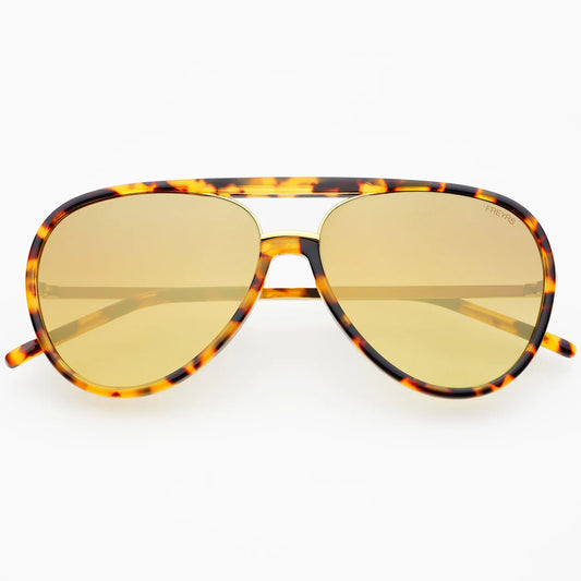 Freyrs Shay Sunglasses - Tortoise / Gold Mirror