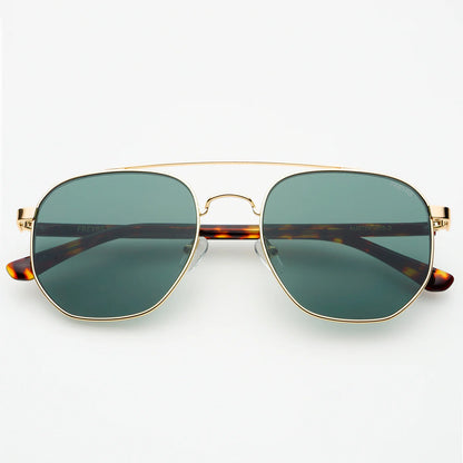 Freyrs Austin Sunglasses - Gold / Green