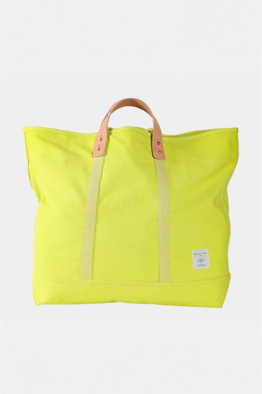 IMMODEST COTTON - Large East West Tote | Lime