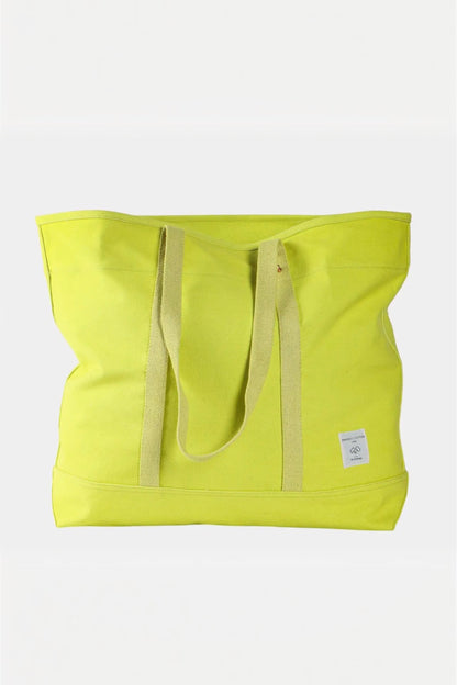 IMMODEST COTTON - Large East West Tote | Lime