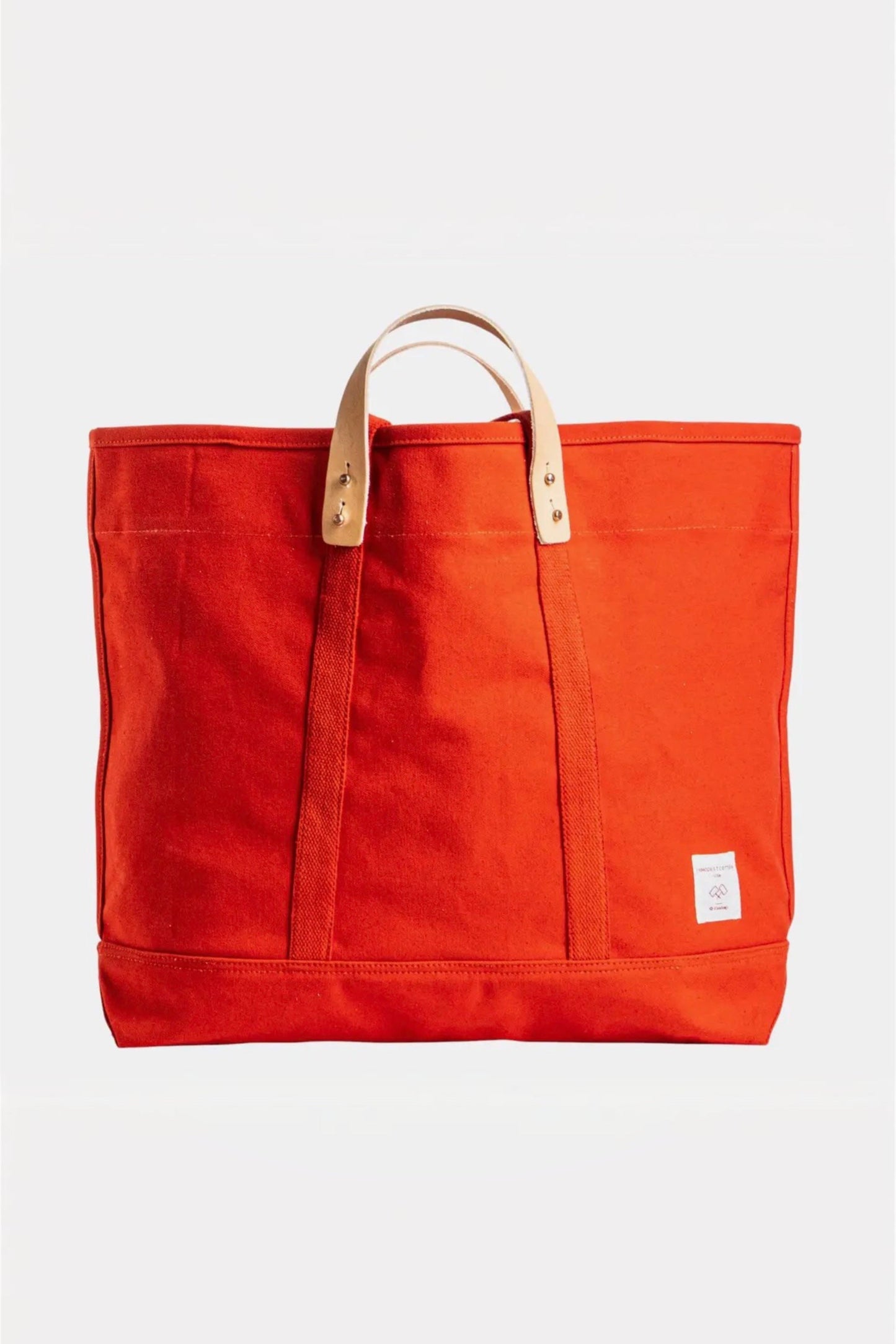 IMMODEST COTTON - Large East West Tote | Persimmon