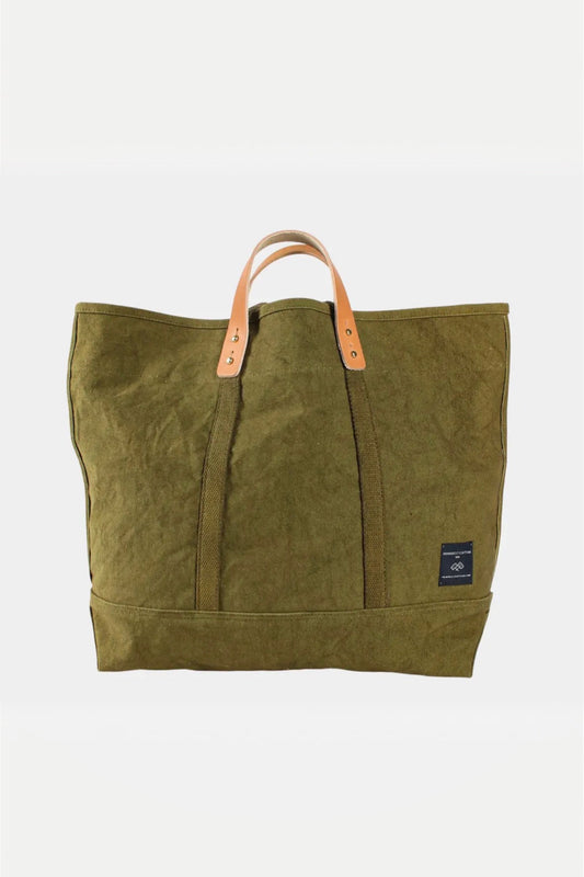 IMMODEST COTTON - Large East West Tote | Olive