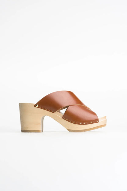 Sabot YouYou Yzis Vegetal | Leather + Camel