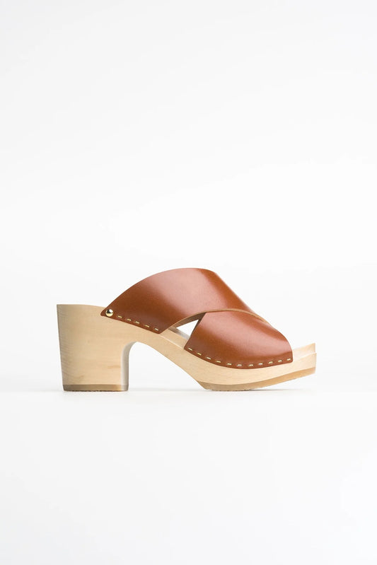 Sabot YouYou Yzis Vegetal | Leather + Camel