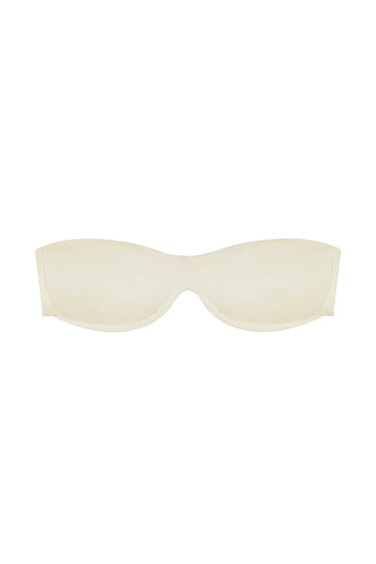 Anane-Underwire Strapless in White Pearl