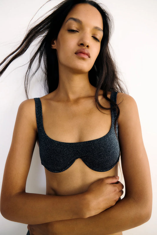 Anane-Underwire Top Midnight Black
