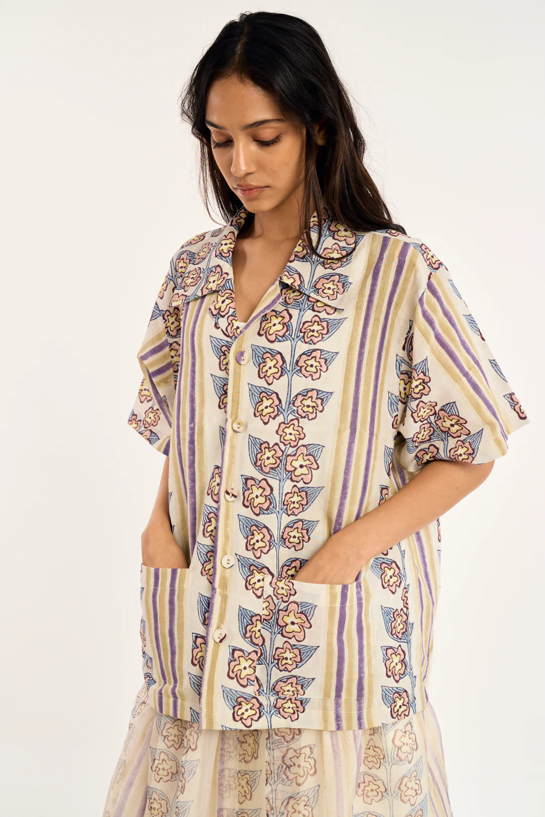 Rujuta Sheth-Alma Shirt in Atlas Floral Block
