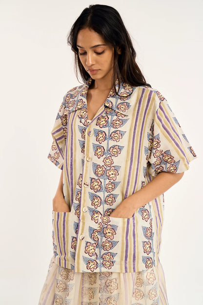 Rujuta Sheth-Alma Shirt in Atlas Floral Block
