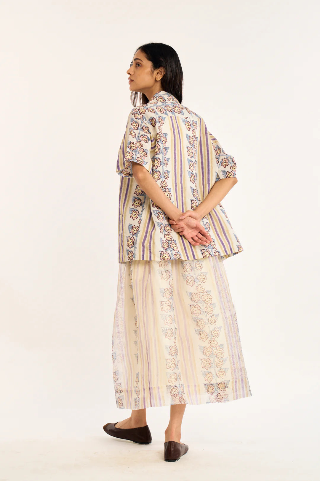 Rujuta Sheth-Hue Skirt in Iris Blush