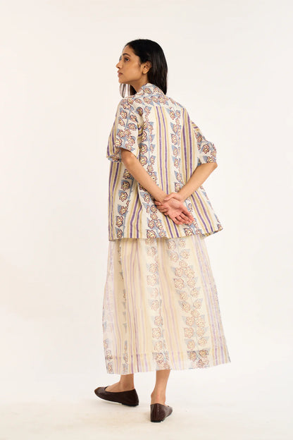 Rujuta Sheth-Hue Skirt in Iris Blush