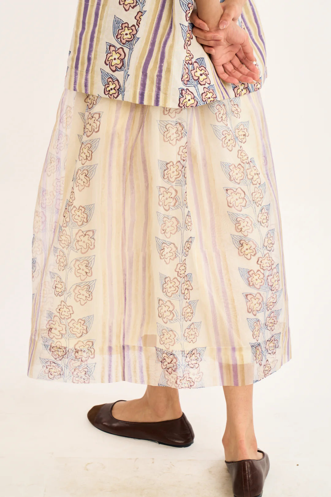 Rujuta Sheth-Hue Skirt in Iris Blush
