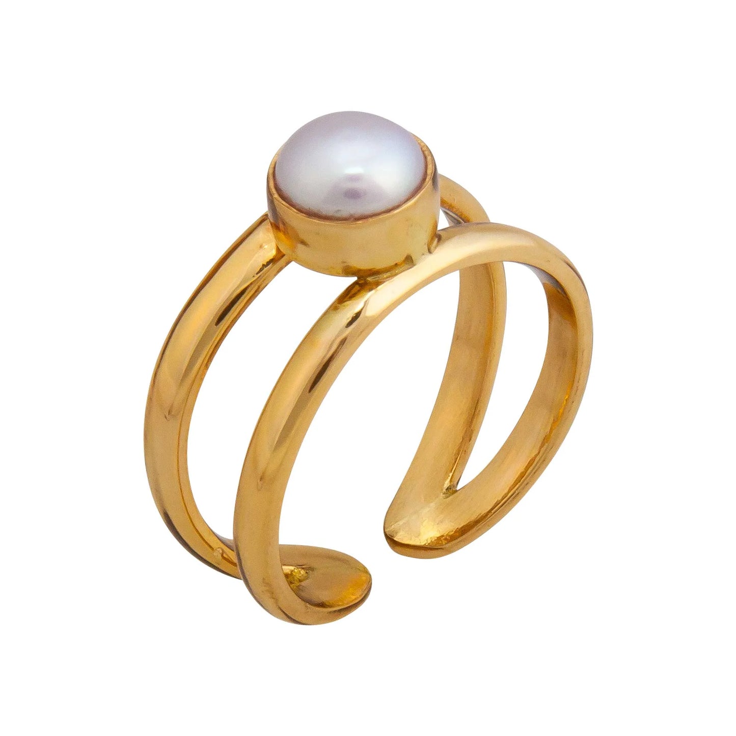 Charles Albert Alchemia Pearl Adjustable Cuff Ring