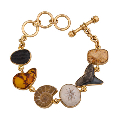 Charles Albert Alchemia Small Multi-Fossil Bracelet