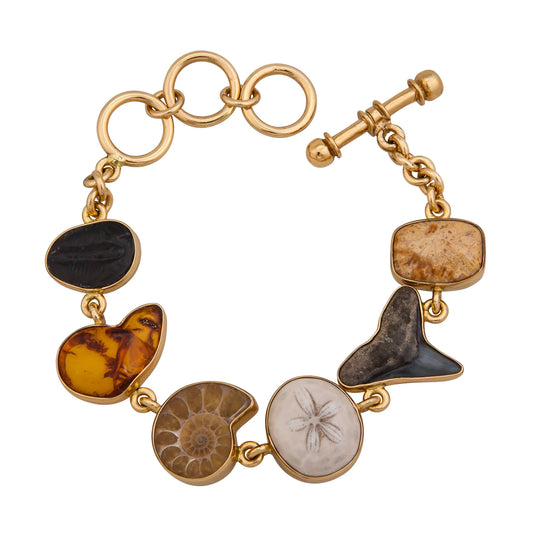 Charles Albert Alchemia Small Multi-Fossil Bracelet