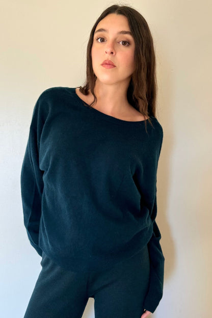 Crush Barbara Button Back Sweater - Pine