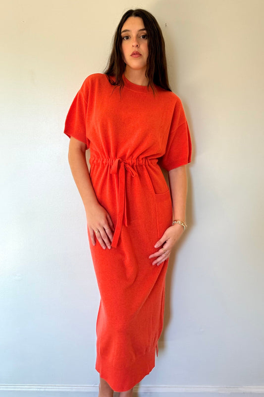 Crush Cooper T-Shirt Dress - Tomato