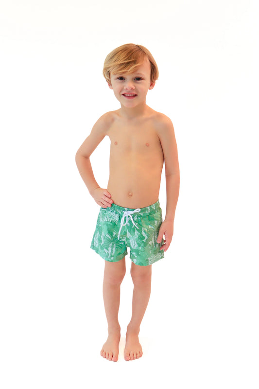 Citrine Swim Kids Cole Boardies-  Green Jungle