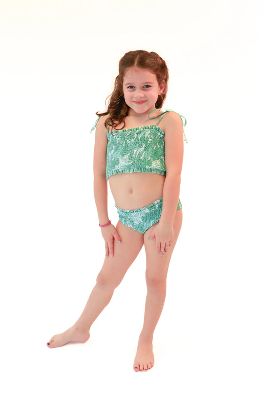 Citrine Swim Kids Eva Bikini Set - Green Jungle