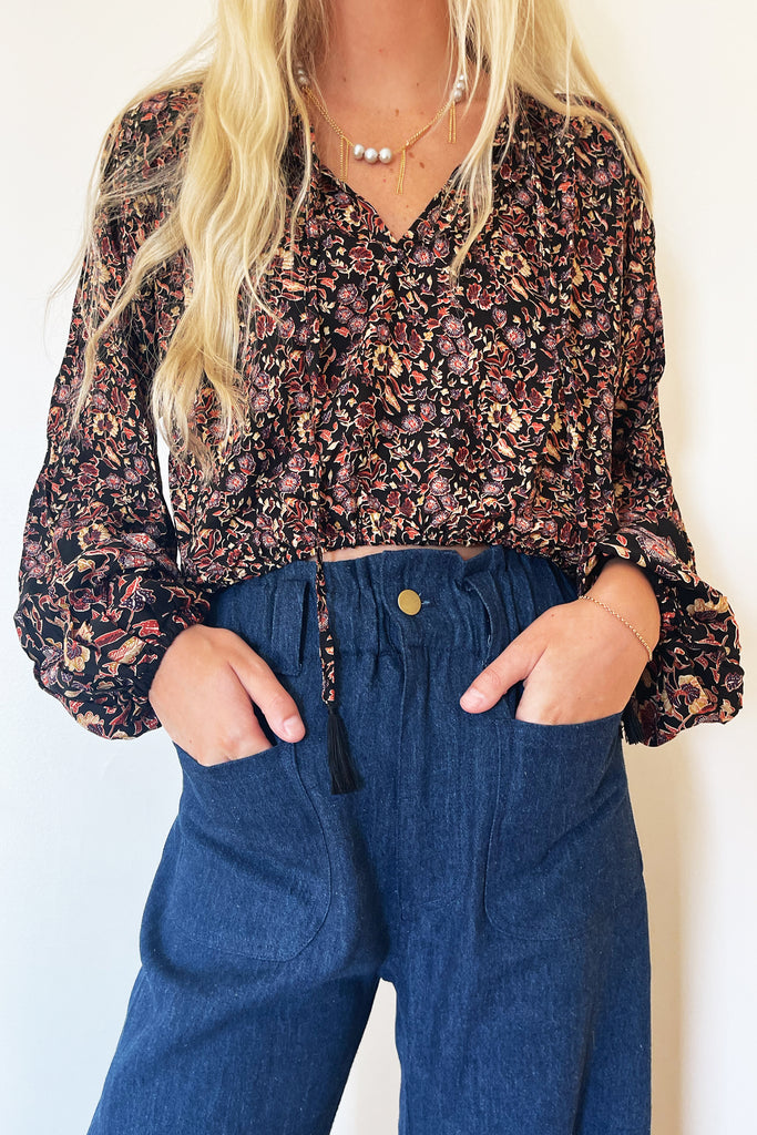 Emerson Fry Tulip Wide Leg - Indigo Hemp Organic