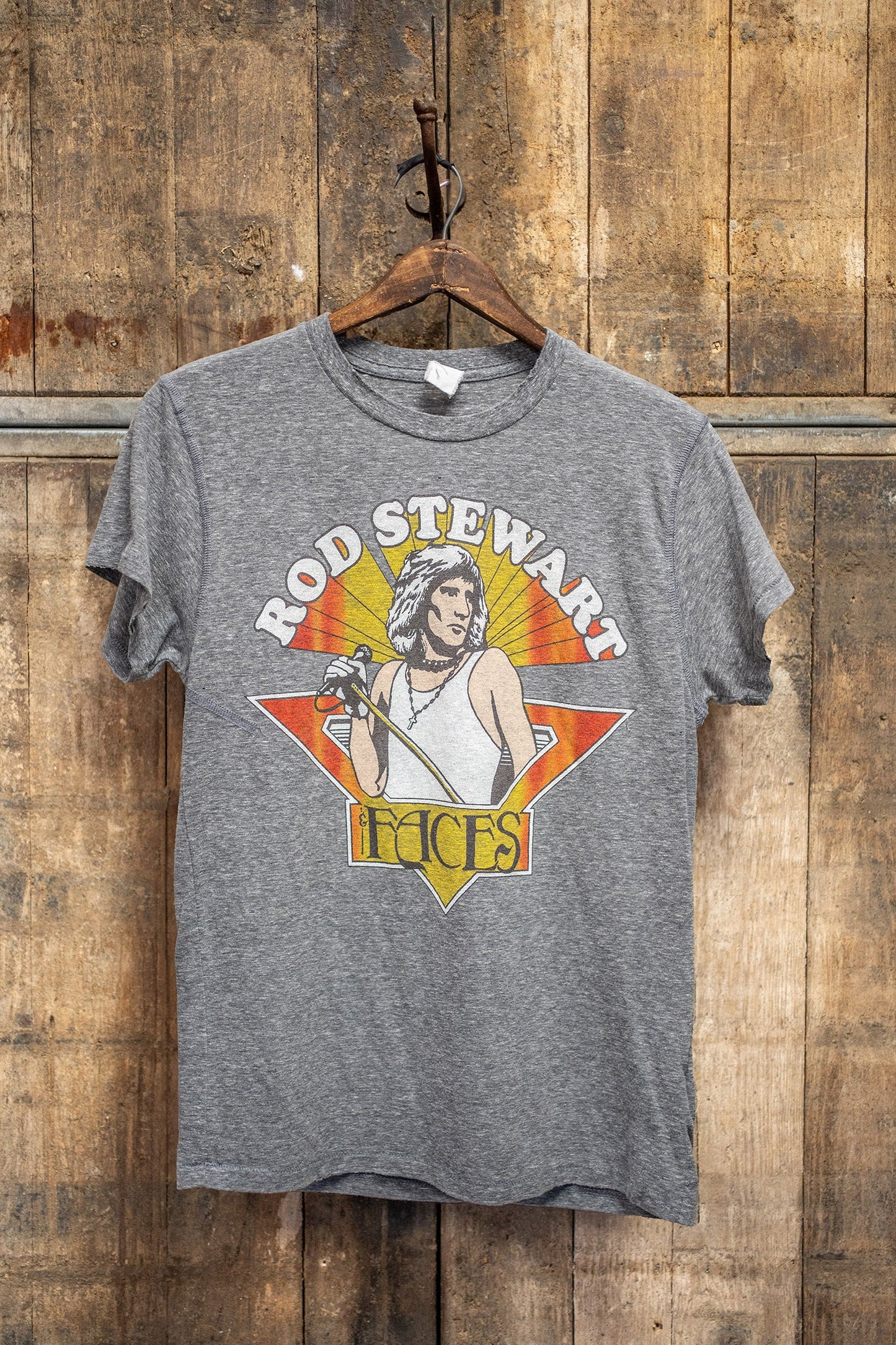 MadeWorn Rod Stewart Crew Tee - Heather Grey