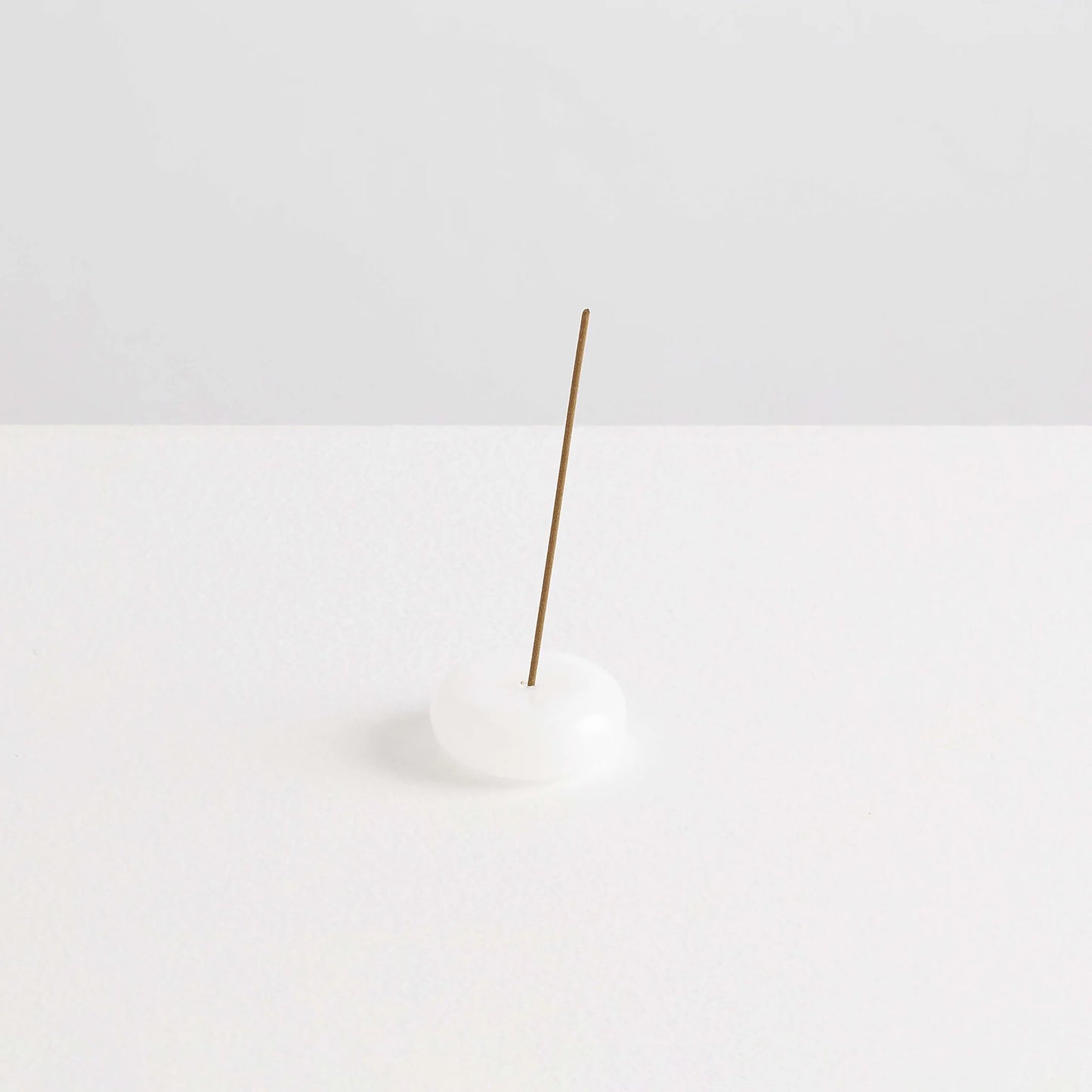 Glass Vessel Incense Holder - White